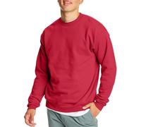 Hanes Herren EcoSmart Fleece Baumwollmischung Pullover Crewneck 1er oder 2er Pack wählbar Sweatshirt, Dunkelrot, 1 Stück, XX-Large