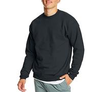 Hanes Herren EcoSmart Fleece Baumwollmischung Pullover Crewneck 1er oder 2er Pack wählbar Sweatshirt, Schwarz-1 Packung, 5X-Large