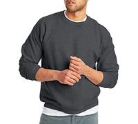 Hanes Herren EcoSmart Fleece, Pullover Crewneck Sweatshirt, 1 Or 2 Pack Kapuzenpullover, Charcoal Heather - 1er-Pack, XX-Large