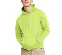 Hanes Herren EcoSmart Hoodie, Midweight Fleece, Pullover Hooded Sweatshirt for Men Kapuzenpullover, Blickdicht, Grün (Safety Green), Medium