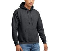 Hanes Kapuzenpullover EcoSmart Hoodie Midweight Fleece Dunkelgrau meliert XXX-Large