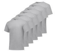 Hanes Herren Essentials Kurzarm-T-Shirt Vorteilspack, Light Steel 6er Pack, XL
