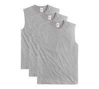 Hanes Herren Essentials Midweight T Pack, Cotton Muscle Tank Shirts, 3er-Pack, Oxford-Grau, Klein