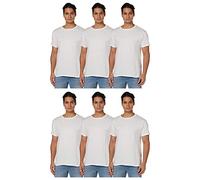 Hanes Herren Essentials T-Shirt Mit Kurzen Ärmeln, 6 Stück Athletic-Shirts, Weiß 6er Pack, XL EU