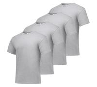 Hanes Herren Essentials T-Shirt Pack Crewneck Baumwolle T-Shirts für Herren, Asche, 4 Stück, XX-Large