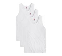 Hanes Herren Essentials Top Pack Midweight Cotton Tanks, Sleeveless, 3-Pack T-Shirt, Weiss/opulenter Garten, Mittel (3er