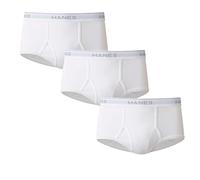 Hanes Herren Feuchtigkeitsableitender Baumwoll Schwarz, Multipacks erhältlich Slip, Weiß, 3 Stück, XXX-Large (3er Pack)