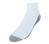 Hanes Herren Cushioned Ankle Socks, Moisture-Wicking with Odor Control, Multi-Pack Max Cushion Knöchel, Weiß/Grau, 6 Stück, 37.5-46 EU (6er