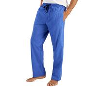 Hanes Herren Gewebte Pyjamahose Pyjamaunterteil, Denim, M