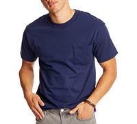 Hanes Beefy Herren T-Shirt mit kurzen Ärmeln, in 1er- oder 2er-Pack erhältlich