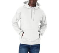 Hanes Herren Ultimative Baumwolle Kapuzenpullover, Weiß, Large