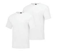 Hanes Herren Kurzarm Beefy-T (2 Stück), Weiß, X-Large Hoch