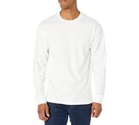 Hanes Herren L/S Beefy-tl/S Beefy-tg/P بووl/S Beefy-t Athletic-Shirts, Weiß, L EU