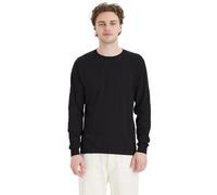 Hanes Herren Langarmshirt ComfortSoft Longsleeve 4er Pack - Schwarz - Mittel