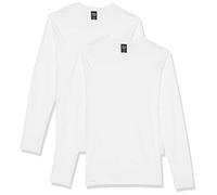 Hanes Herren Longsleeve Premium T-Shirt Weiß 2er-Pack Klein