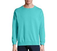 Hanes Herren Men's ComfortWash Garment Dyed Fleece Sweatshirt, Mint, X-Large