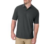 Hanes Herren Men's X-Temp w/Fresh IQ Short Sleeve Pique Polo Shirt Polohemd, Charcoal Heather, 4X-Groß