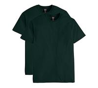 Hanes Herren Nano Premium Cotton T-Shirt (2er Pack), Grün - Deep Forest, S