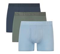 Hanes Herren Originals Trunks, Supersoft Unterwäsche, Viskose aus Bambus, 3er Pack Badehose, Blau, Grün, Hellblau, Large