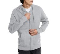 Hanes Herren Originals durchgehendem Reißverschluss, schweres Fleecesweatshirt, Zip-up Hoodie Kapuzenpullover, Leichter Stahl, Medium