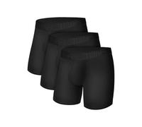 Hanes Herren Originals Supersoft Boxer Briefs, Viscose from Bamboo Men's Underwear, Black 3-Pack Retroshorts, Schwarz/Schwarz/Schwarz, XX-Large (3er Pack)