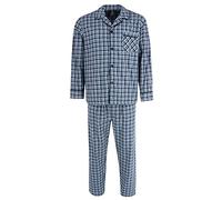 Hanes Herren Pyjama-Set – mit langen Ärmeln, einfarbig grau – 4X-Large, 2er Pack