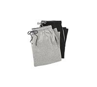 Hanes Herren Pyjamahose Solid Knit Jersey (2 Paar) - Schwarz - X-Large