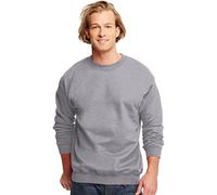 Hanes Herren Ultimative Baumwolle Sweatshirt, Oxford-Grau, Large