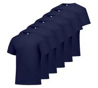 Hanes Herren Short Sleeve, Essentials Crewneck Cotton T-Shirt, 4 Or 6 Pack Hemd, Marineblau, 6er-Pack, 3X-Groß