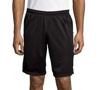 Hanes Herren Shorts mit Netztasche Kurz, Ebenholz, XX-Large