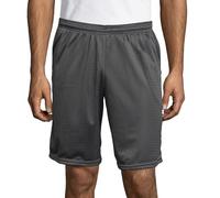 Hanes Herren Shorts mit Netztasche Kurz, Eisenbahngrau, Mittel
