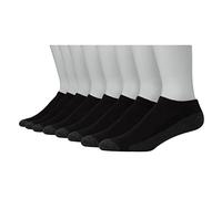 Hanes Herren Ultimate 8er-Pack Ultra Cushion FreshIQ Geruchskontrolle mit feuchtigkeitsableitenden niedrig geschnittenen Socken, Schwarz, Einheitsgröße