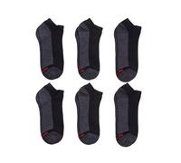 Hanes Herren Max Cushion Low Cut, schwarz/grau, 37.5-46 EU (6er Pack)