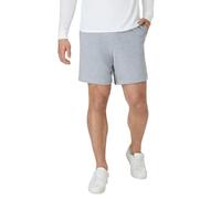 Hanes Herren-Sport-Shorts, Lieblings-Baumwolljersey-Shorts, Schlupfshorts mit Taschen, Strick-Shorts für Fitnessstudio, 19,1 cm Schrittlänge, Leichter Stahl, Mittel