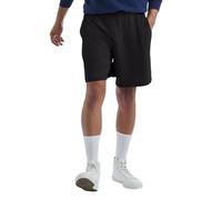 Hanes Herren Athletic Shorts Favorite Baumwolle Jersey Shorts Schlupfhose Strickshorts mit Taschen Strick Gym Shorts 19,1 cm Schrittlänge, schwarz, XL