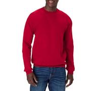 Hanes Herren-Sweatshirt aus Baumwolle, schwer, Rundhalsausschnitt, dunkelrot, X-Large