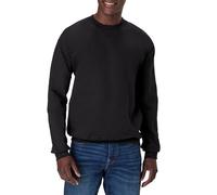 Hanes Herren-Sweatshirt aus Baumwolle, schwer, Rundhalsausschnitt, schwarz, Medium