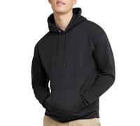 Hanes Herren Sweatshirt EcoSmart Fleece Hoodie Baumwollmischung Fleece Kapuzenpullover Plüsch Fleece Pullover Hoodie, schwarz, Large