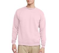 Hanes Herren Sweatshirt EcoSmart Fleece Rundhals Sweatshirt Baumwollmischung Fleece Sweatshirt Pl sch Fleece Pullover Sweatshirt, Blasses Pink, Large
