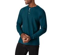 Hanes Herren T-Shirts, BeefyT Henley Shirts, Herren Baumwolle Langarmshirts, L