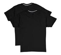 Hanes Herren T-Shirts X-Temp Herren Performance T-Shirt Pack Feuchtigkeitsableitende T-Shirts Baumwollmischung T-Shirts 2er-Pack, Schwarz, Klein