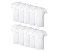 Hanes Herren Tagless Cotton Crew mehrere Packungen und Farben Unterhemd, 12 Stück in Weiß, Small (12er Pack)