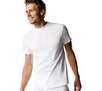 Hanes Herren Tagless Cotton Crew mehrere Packungen und Farben Unterhemd, Weiß, 3X-Groß (5er Pack)