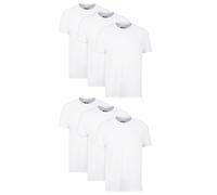 Hanes Herren Tagless Cotton Crew mehrere Packungen und Farben Unterhemd, Weiß, 3X-Groß (5er Pack)