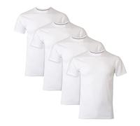 Hanes Herren Unterhemd Ultimate Crewneck Fresh IQ Slim Fit Tee 4er-Pack Weiß XL