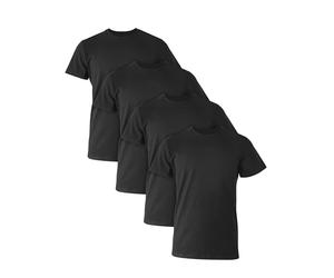 Hanes Herren-Unterhemd mit Rundhalsausschnitt, mehrere Packungen erh ltlich, Schwarz, 4 St ck, XX-Large