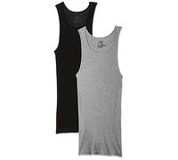 Hanes Herren Unterhemden aus Baumwolle, 2er-Pack, Sortiert, 2 Stück, L