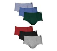Hanes Herren-Unterhosen, mittelhoher Bund, feuchtigkeitsableitend, verschiedene Unifarben, 6er-Pack, Gr e M