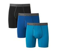 Hanes Herren Comfort Flex Fit Ultra Soft Stretch Boxershorts, 3er-Pack Retroshorts, Reguläre Beine, Sortiert, Small
