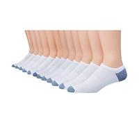 Hanes Herren X-Temp Herrensocken, leicht, niedrig geschnitten und ohne Show, 12er-Pack Lässige Socken, weiß, 6-12